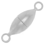 Chiusura magnetica ovale 6 mm - Argento 925 x1