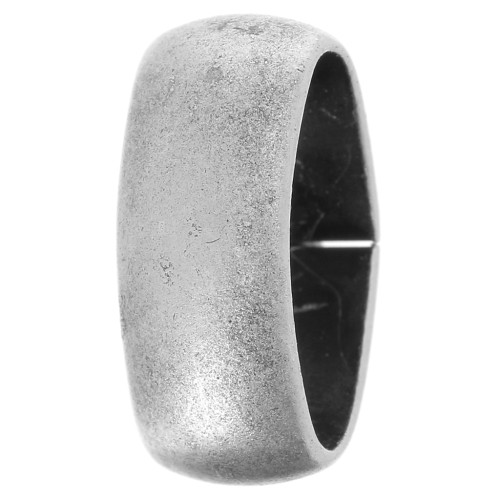 Passante 12x5 mm argentato brunito x1