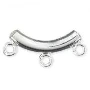Tubo Argento 925 mm. 16x3 per attaccare ciondoli x1