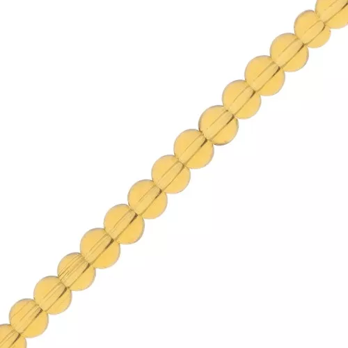 Perle di vetro rotonde 3.5 mm - Golden x29cm