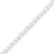 Perla di vetro rotonda da 3,5 mm - Trasparente x 30 cm