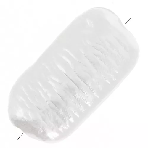 Perline rettangolari 16x9 mm imitazione perla d'acqua dolce - bianco madreperlax20