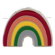 Passante arcobaleno 11x14mm per cordoncino 6 mm-Multicolore-Acciaio inoss. 304|raw }}