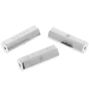 Perla cilindrica a messaggio Happy Dreamer con Ossido di zirconio 26x9mm-acciaio inoss. 304