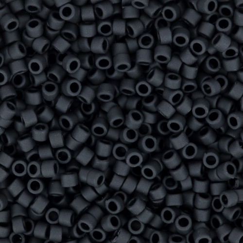 Toho Treasures 1,8 mm TO1T49F - Jet Mat opaco x8g