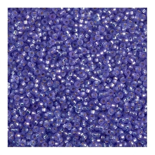 Rocaille Miyuki 15/0 1654 - Dyed SF Purple Silverline