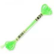 Filo da ricamo DMC Moulinè Effetto Luce Verde Fluo (990) x8m