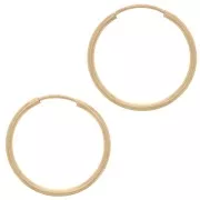 Orecchini a cerchio 17 mm -Gold filled x2