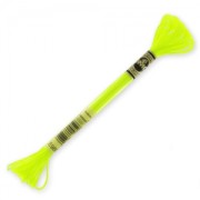 Filo da ricamo DMC Moulinè Effetto Luce Giallo Fluo (980) x8m