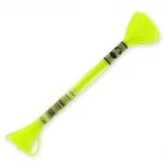 Filo da ricamo DMC Moulinè Effetto Luce Giallo Fluo (980) x8m