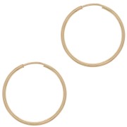 Orecchini a cerchio 21mm - Gold filled x2|raw }}