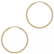 Orecchini a cerchio 21mm - Gold filled x2