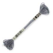 Filo da ricamo DMC Moulinè Effetto Luce Dark Silver (317) x8m