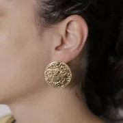 Orecchini a perno palline 4 mm -In gold filled x2