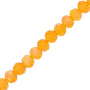 Tonde schiacciate sfaccettate 4x3.5 mm Topaz AB x44cm|raw }}