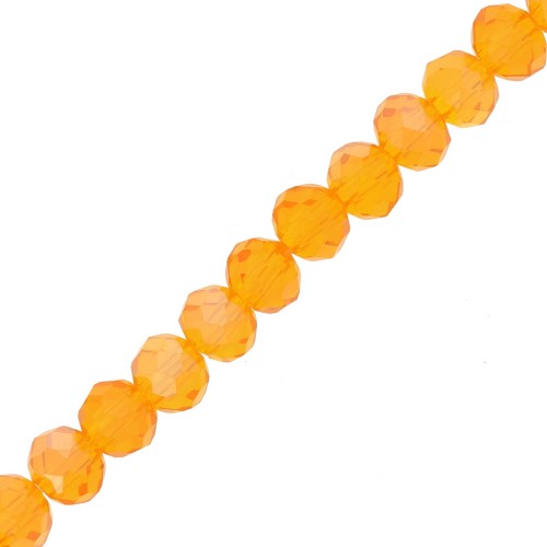 Tonde schiacciate sfaccettate 4x3.5 mm Topaz AB x44cm