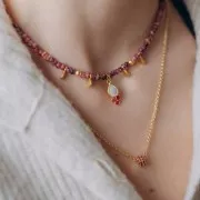 Perline rotonde Heishi - Dischi forati piatti 4x1 mm Dorato oro fino x10