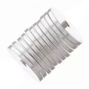 Perle rondelle Heishi - dischi piatti forati 5x0.5 mm in Argento 925 x6