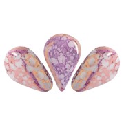 Perline in vetro Amos® di Puca® 5x8mm Opaque White Bronze x10g|raw }}