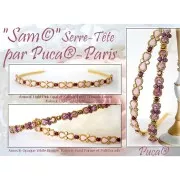 Perline in vetro Amos® di Puca® 5x8mm Light Pink Opal Luster x10g