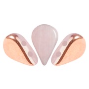 Perline in vetro Amos® di Puca® 5x8mm Light Pink Opal Capri Gold x10g