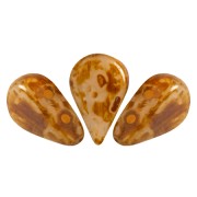 Perline in vetro Amos® di Puca® 5x8mm Light Pink Opal Travertin x10g