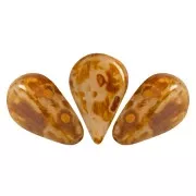 Perline in vetro Amos® di Puca® 5x8mm Light Pink Opal Travertin x10g