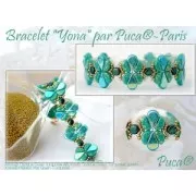 Kalos® di Puca® 4x3 mm - Frost Blue Lagoon x10g