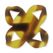 Separatore fiore 37 mm imitazione corno Marrone x1|raw }}