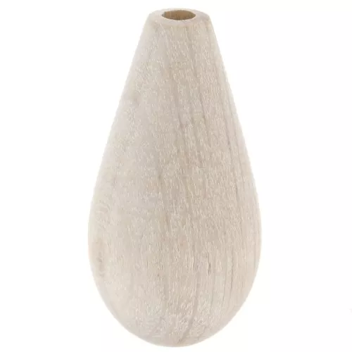 Perla in legno da decorare Puca® - Jesse - 30x15 mm x1