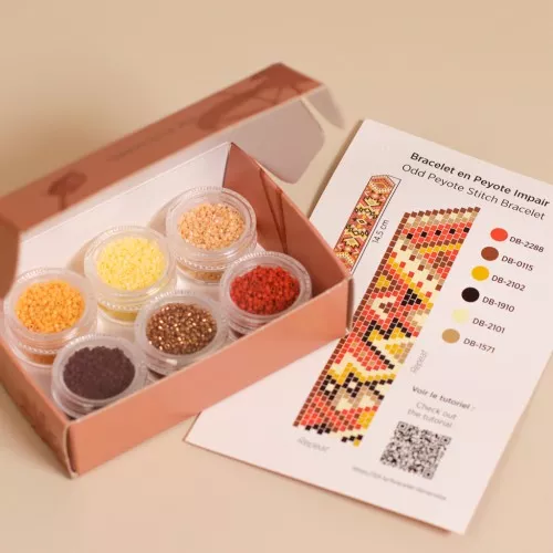 Kit perle Miyuki By Perles & Co -  Assortimento Miyuki Delica 11/0 Terracotta Mix
