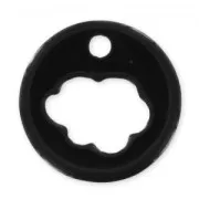 Zecchino vuoto 18 mm nuvola Nero x1