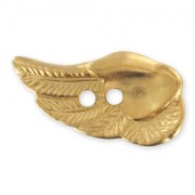 Bottone ala CCB 28 mm dorato opaco x1|raw }}