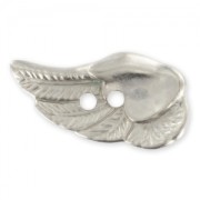 Bottone ala CCB 28 mm rodiato opaco x1|raw }}