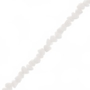 Perle di vetro irregolari sfaccettato 3mm - Beige x33cm