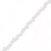 Perle di vetro irregolari sfaccettato 3mm - Beige x33cm