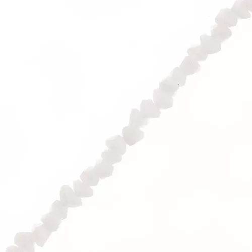 Perle di vetro irregolari sfaccettato 3mm - Beige x33cm