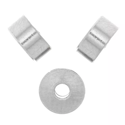 Perle rondelle Heishi - disco piatto 6x3 mm - acciaio inossidabile 304 x1