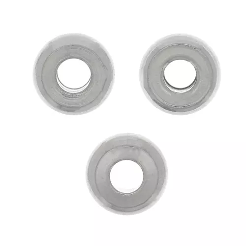 Perle rondelle Heishi - disco piatto 4x2 mm -Acciaio inossidabile 304 x20