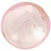 Bombata Murano foglia argento mm. 16 Rosalina x1