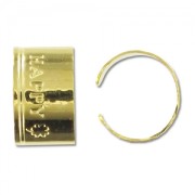 Anelli da orecchio Happy mm. 11x7 dorato x10