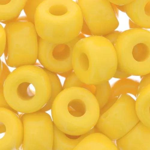 Perle di cavallino - 9 mm - Preciosa - Giallo opaco x15