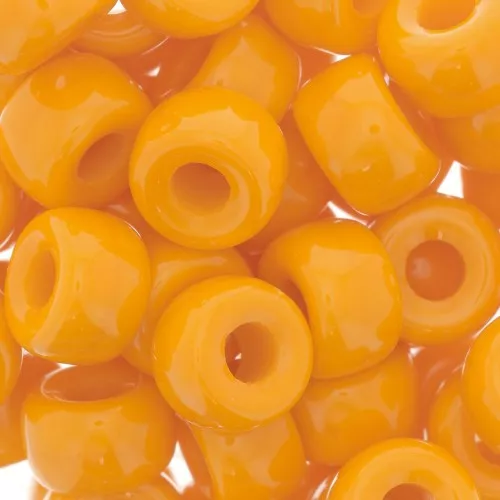 Perle grosse - Pony Beads - 9 mm - Preciosa - Mandarine x15