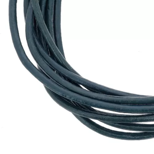 Cordone cuoio mm. 2 Dark Blue x m. 2