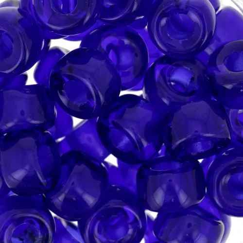 Perle a foro grande - Pony Beads - 9 mm - Preciosa - Sapphire x15