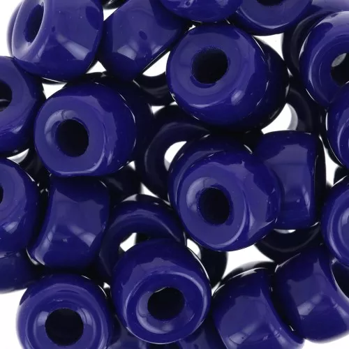 Perle a foro grande - Perle Pony - 9 mm - Preciosa - Blu cobalto x15