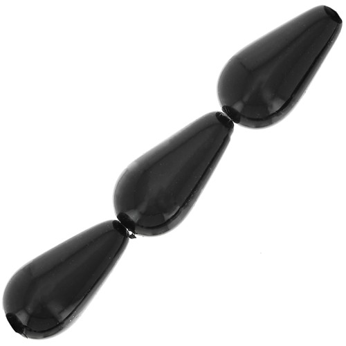 Perle Preciosa Pearshape Pearl 15x8 mm - Magic Black x5