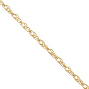 Catena maglia Forçat mm. 1,3 Gold filled x cm.50