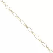 Catena maglia alternata (1x3) mm. 4,2 Gold filled x cm.50