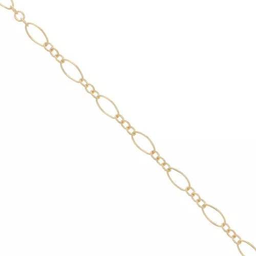 Catena maglia alternata (1x3) mm. 4,2 Gold filled x cm.50